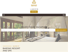 Tablet Screenshot of barong-resort.com